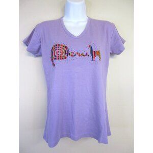 Peruvian Women Machu Picchu Alpaca Top Size L Embroidered Studded Hiking Travel